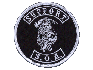 Sons of Anarchy SAMCRO support patch 3 inch